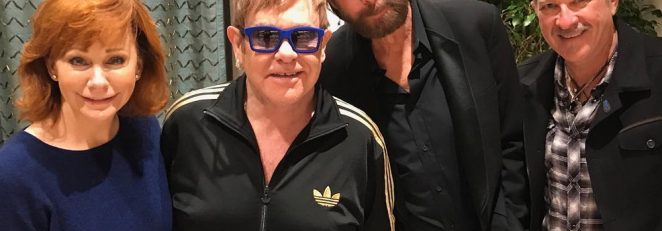 Reba McEntire Hangs With Sir Elton John and Two Other Dudes