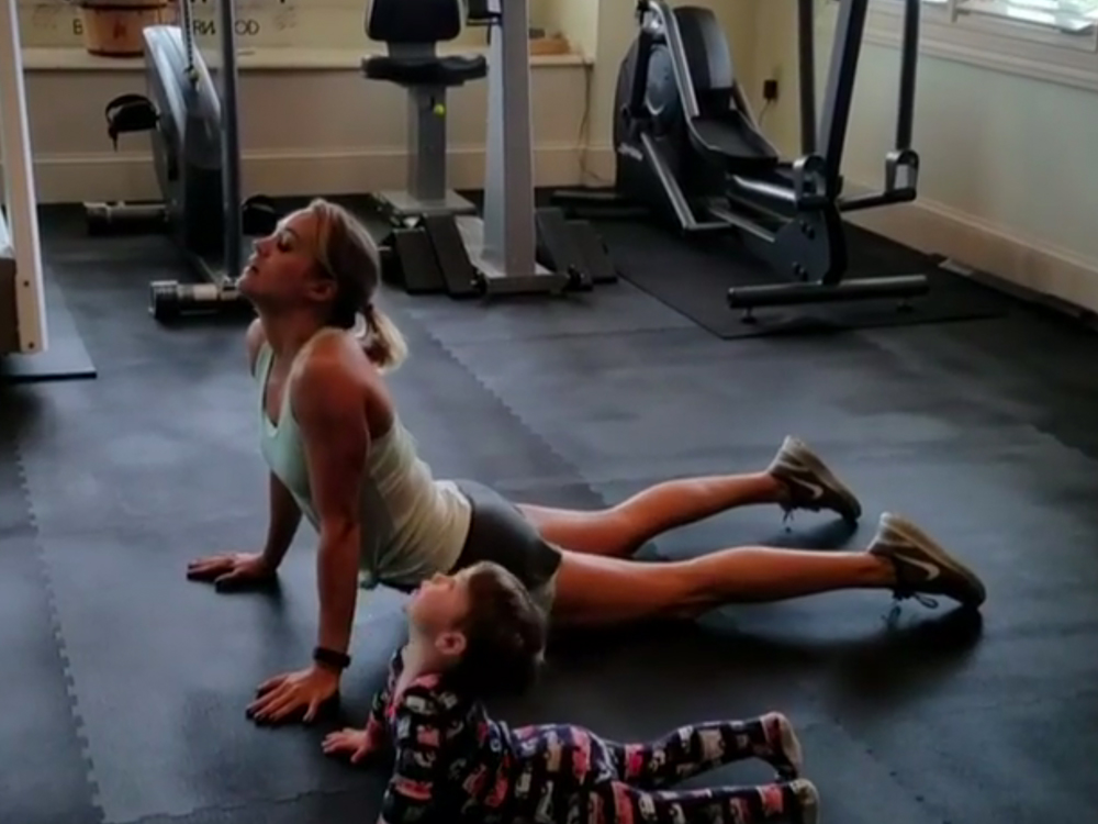 Namaste: Carrie Underwood Finds a Yoga Partner in Son Isaiah [Watch]