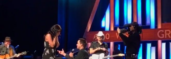 Grand Proposal: Brad Paisley Helps Couple Get Engaged During Grand Ole Opry Performance [Watch]